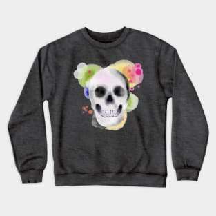 Watercolor Skull Crewneck Sweatshirt